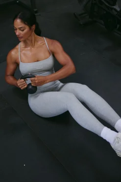 Acadia Legging 27" - Heather Grey