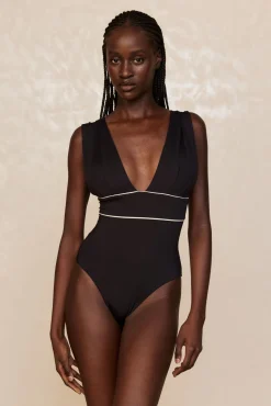 Aruba One Piece - Black/Ivory