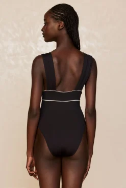 Aruba One Piece - Black/Ivory