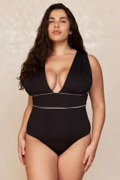 Aruba One Piece - Black/Ivory