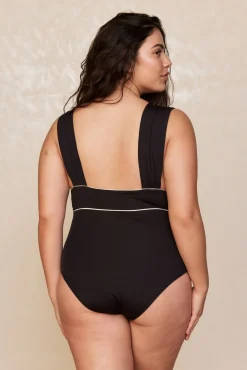 Aruba One Piece - Black/Ivory