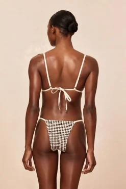 Barbados Top - Black Gingham