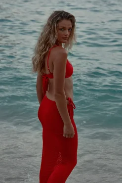 Barbuda Top - Chili Pepper