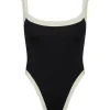 Barcelona One Piece - Black/Ivory