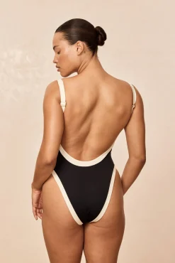 Barcelona One Piece - Black/Ivory
