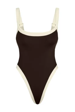 Barcelona One Piece - Espresso/Ivory
