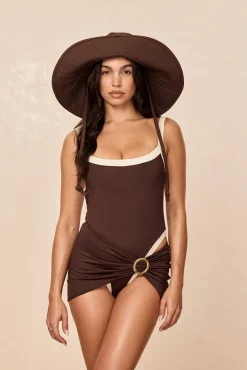 Barcelona One Piece - Espresso/Ivory