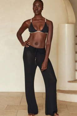 Belize Pant Open Knit - Black