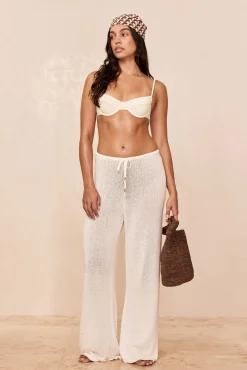 Belize Pant Open Knit - Ivory