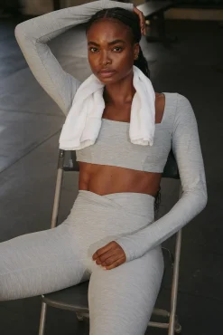 Bellevue Top - Heather Grey