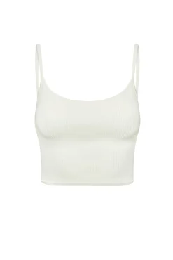 Beverly Hills Knitwear Top - White Rib