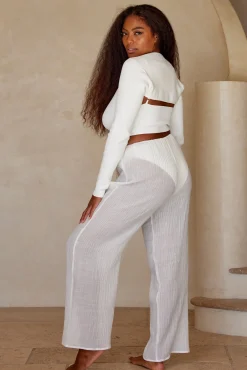 Beverly Hills Knitwear Top - White Rib