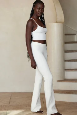 Beverly Hills Knitwear Top - White Rib