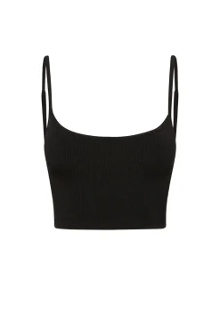 Beverly Hills Knitwear Top - Black Rib