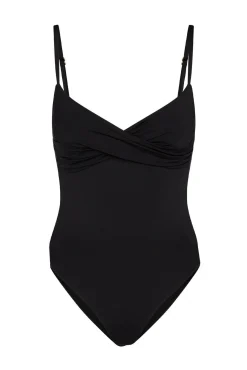 Bordeaux Moderate One Piece - Black