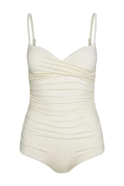 Bordeaux One Piece (Full Coverage) - Ivory