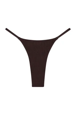 Brazil Thong - Espresso Wide Rib