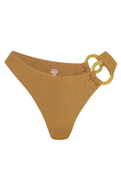 Bronte Bottom - Antique Gold Lurex Rib