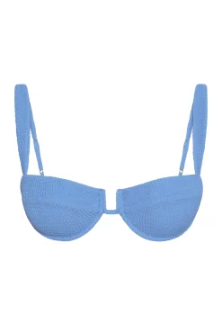 Cala Roja Top - Azure Crinkle
