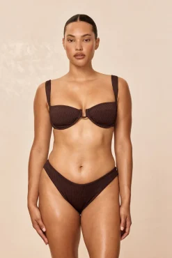 Cala Roja Top - Espresso Wide Rib