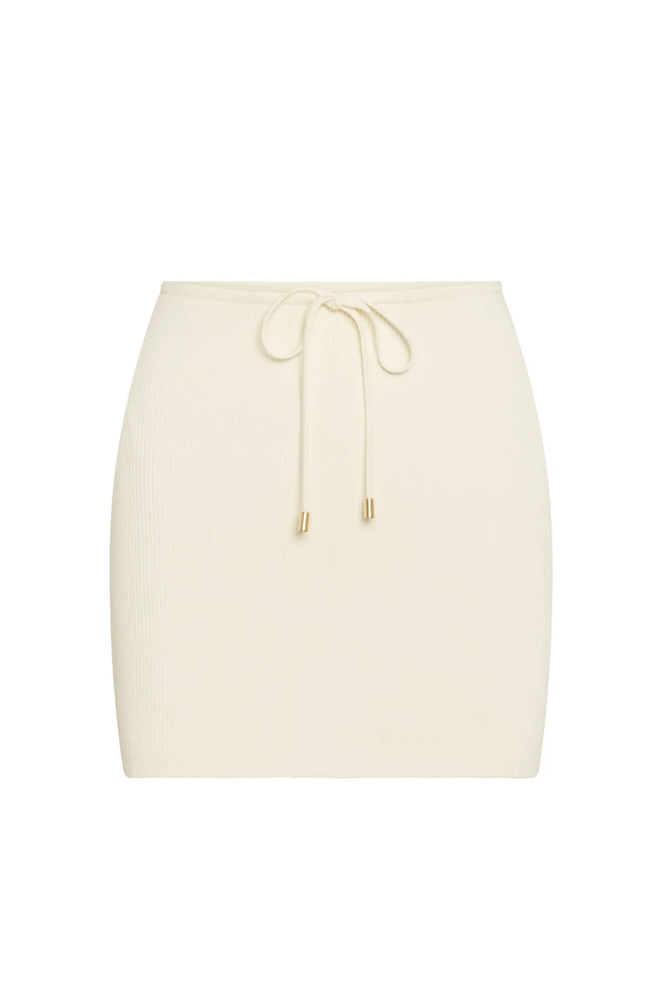 Cartagena Skirt - Ivory Knit Rib