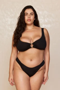 Clovelly High Leg Bottom - Black