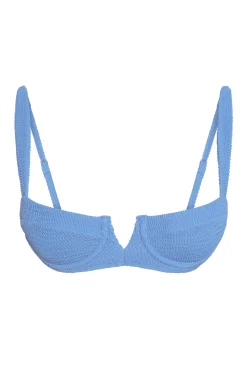 Clovelly Top - Azure Crinkle