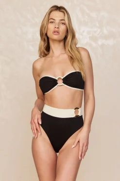 Costa Rica Top - Black/Ivory