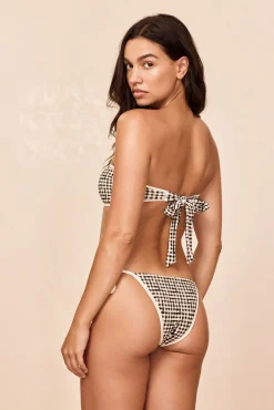 Costa Rica Top Colorblock - Black Gingham