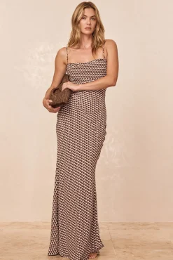 Cote D'azur Dress - Husk Geo