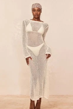 Cozumel Dress - Ivory Petit Crochet