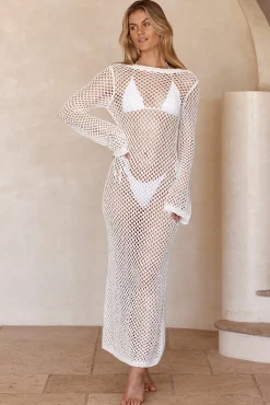 Cozumel Dress - White Crochet