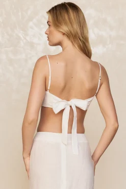 Fontelina Linen Skirt - White