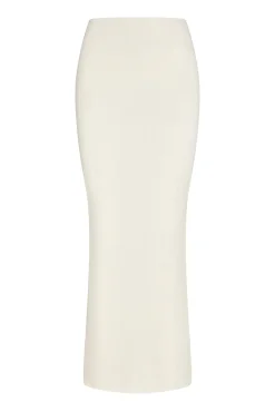 Fontelina Skirt - Ivory Knit Rib