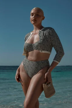 Formentera Bottom - Black Gingham