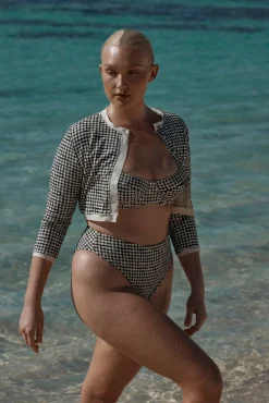 Formentera Bottom - Black Gingham