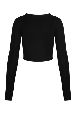 Hayworth Long Sleeve - Black Lightweight Rib