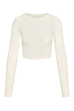 Hayworth Long Sleeve - Ivory Lightweight Rib