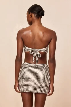 Jamaica Sarong - Black Gingham