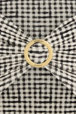 Jamaica Sarong - Black Gingham