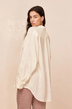 La Jolla Linen Shirt - Ivory Linen