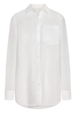 La Jolla Linen Shirt - White Linen