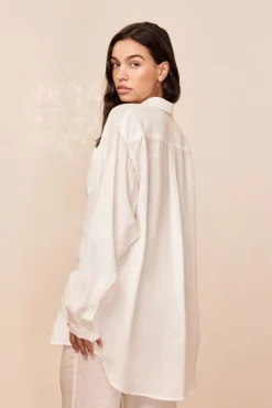 La Jolla Linen Shirt - White Linen