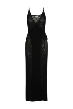 Levanzo Dress - Black Lace Crochet