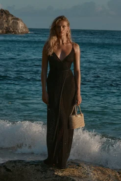 Levanzo Dress - Black Lace Crochet