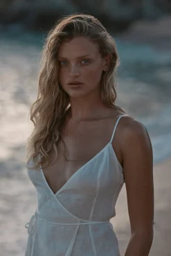 Levanzo Dress - White Linen