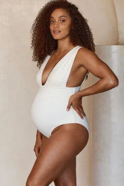 Maternity Aruba One Piece - Ivory