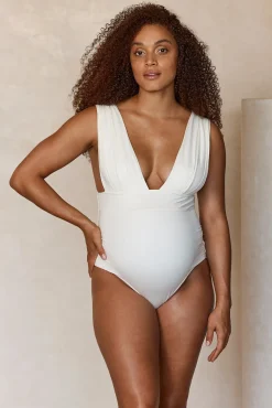 Maternity Aruba One Piece - Ivory