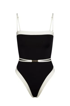 Miami One Piece - Black/Ivory