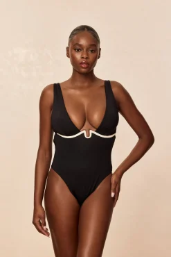 Milos One Piece - Black/Ivory